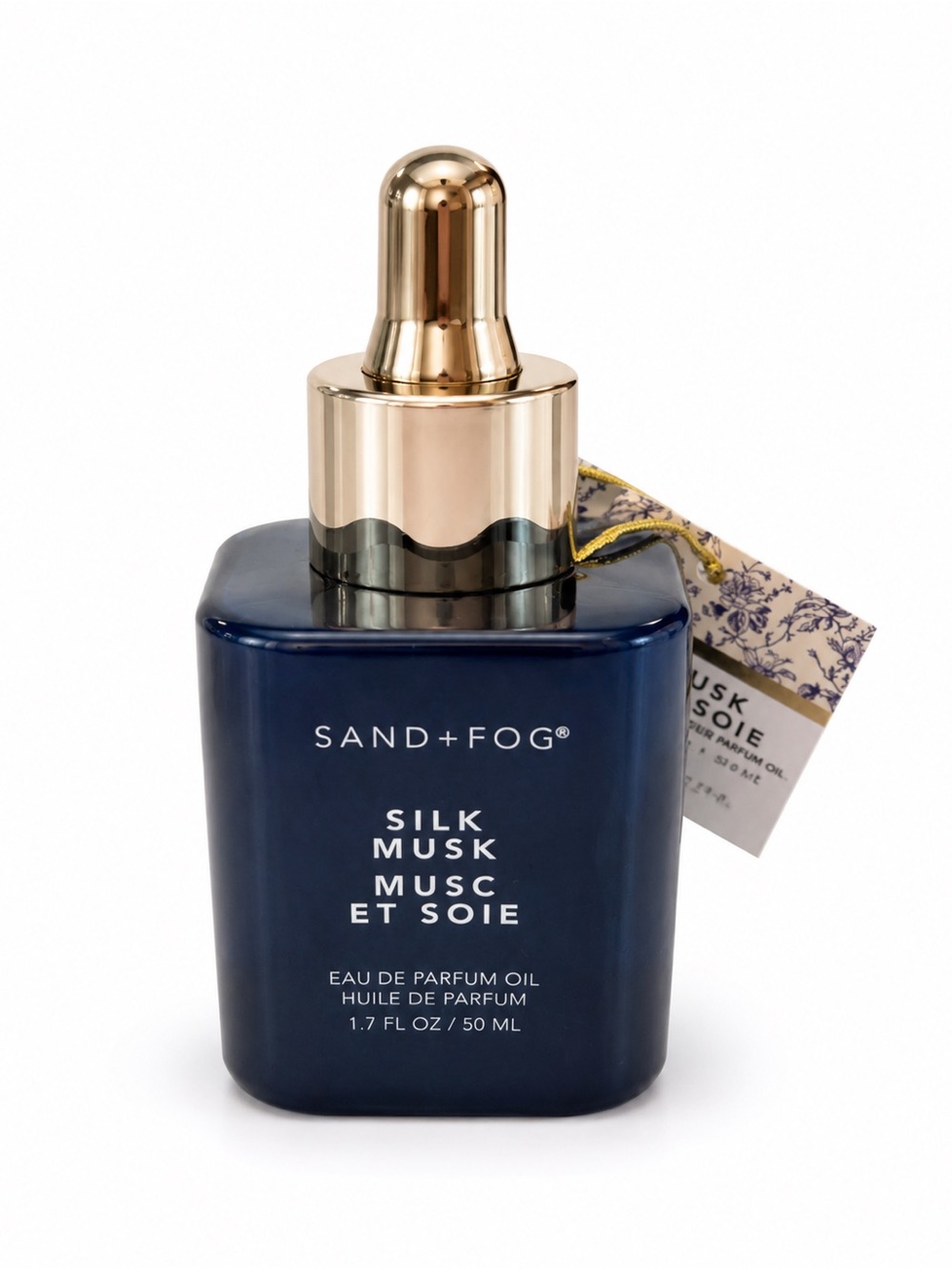 SAND+FOG Silk Musk Eau de Parfum Oil - Navy & Gold